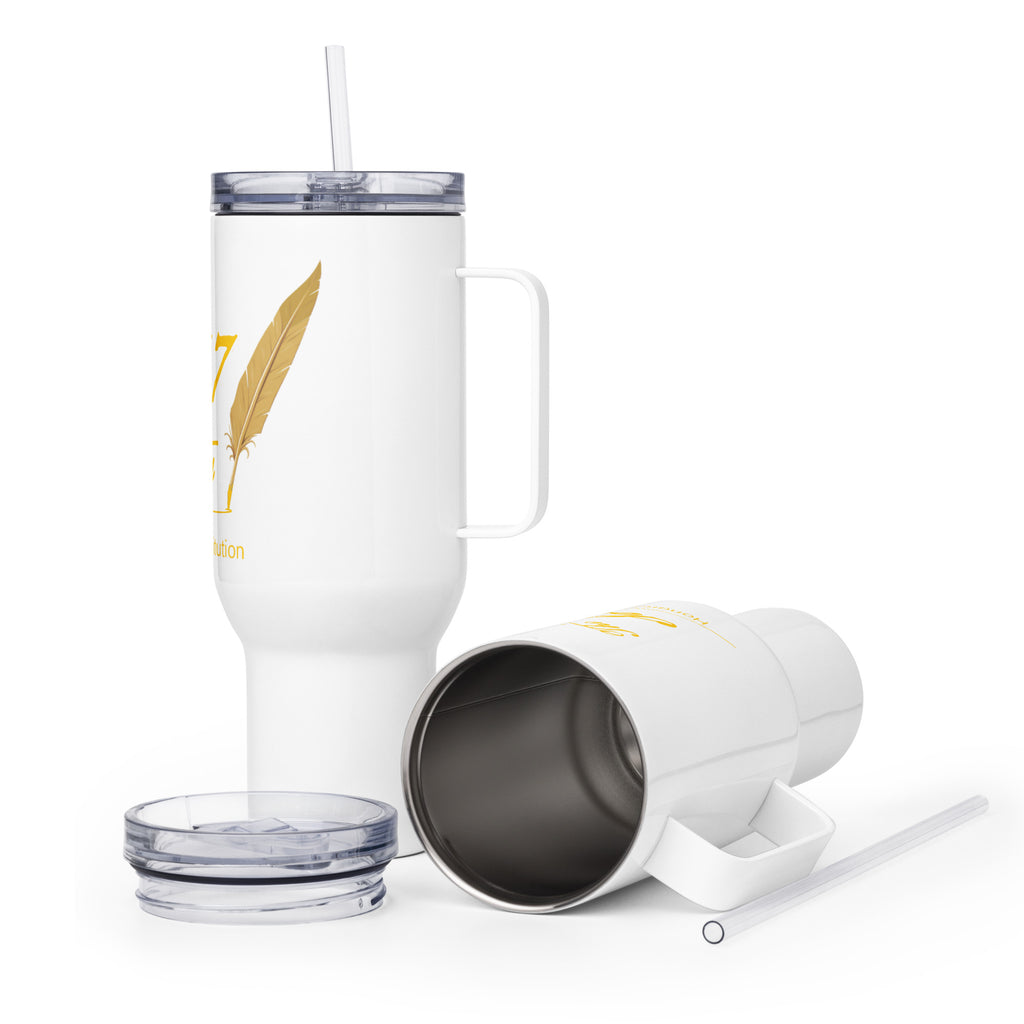 Travel mug with a handle image 11