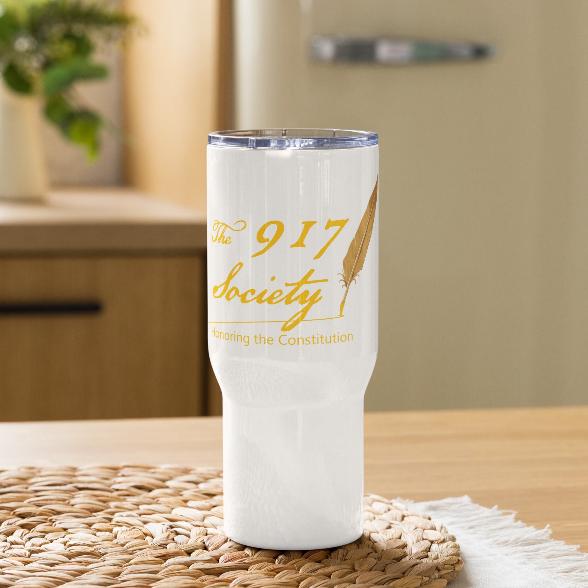 Travel mug with a handle image 2