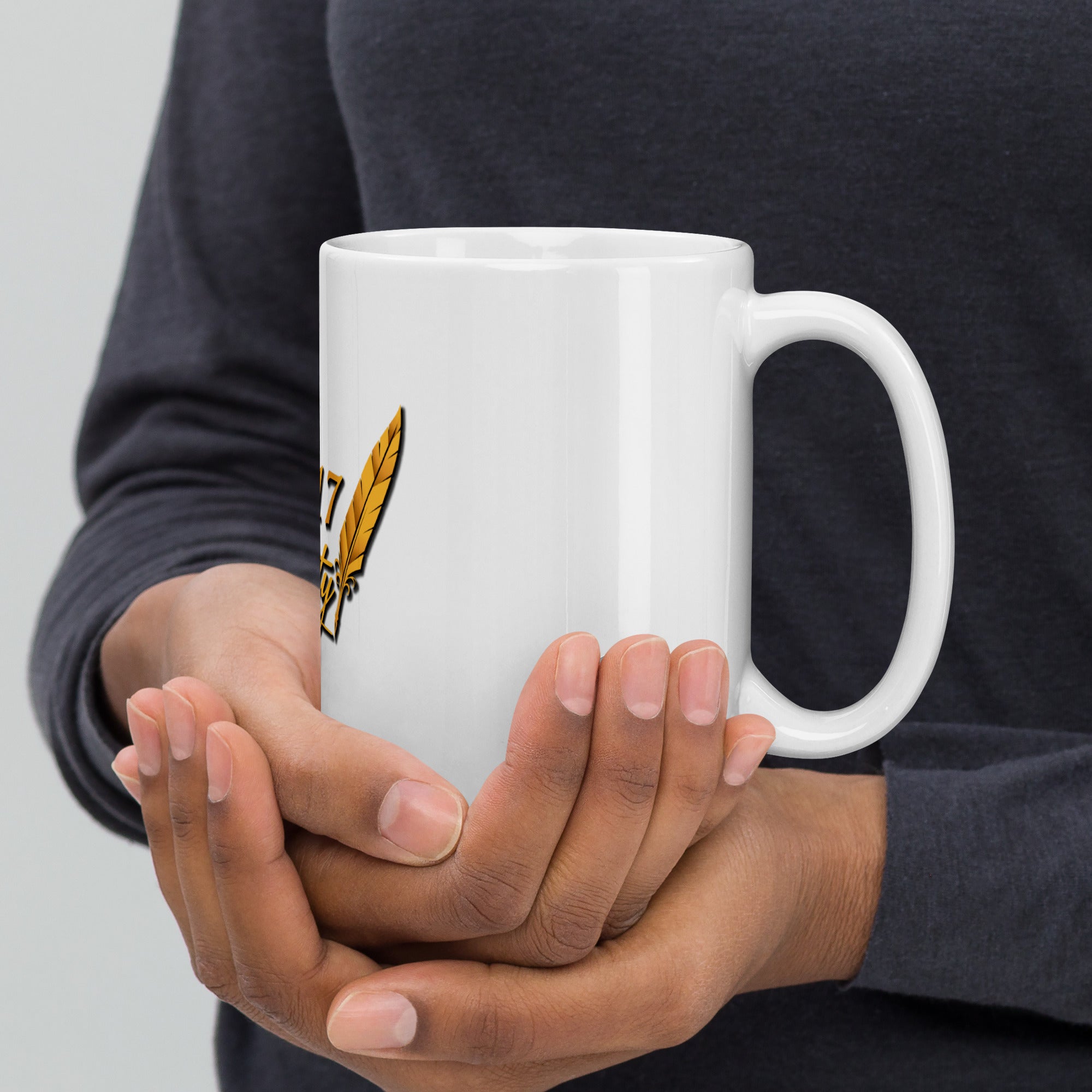 White Glossy Mug image 16