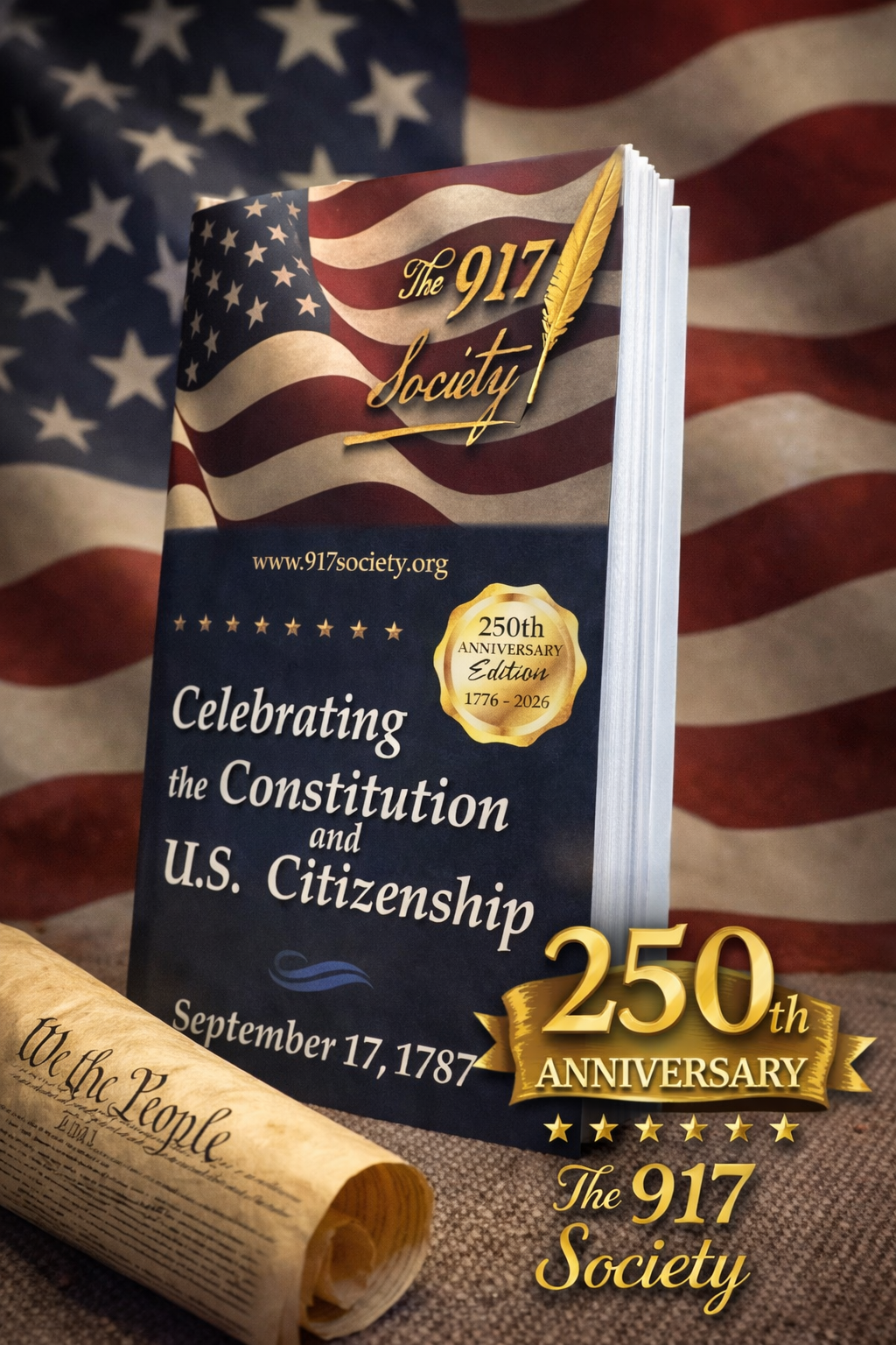 250th Anniversary Special Edition Pocket Constitution by The 917 Society