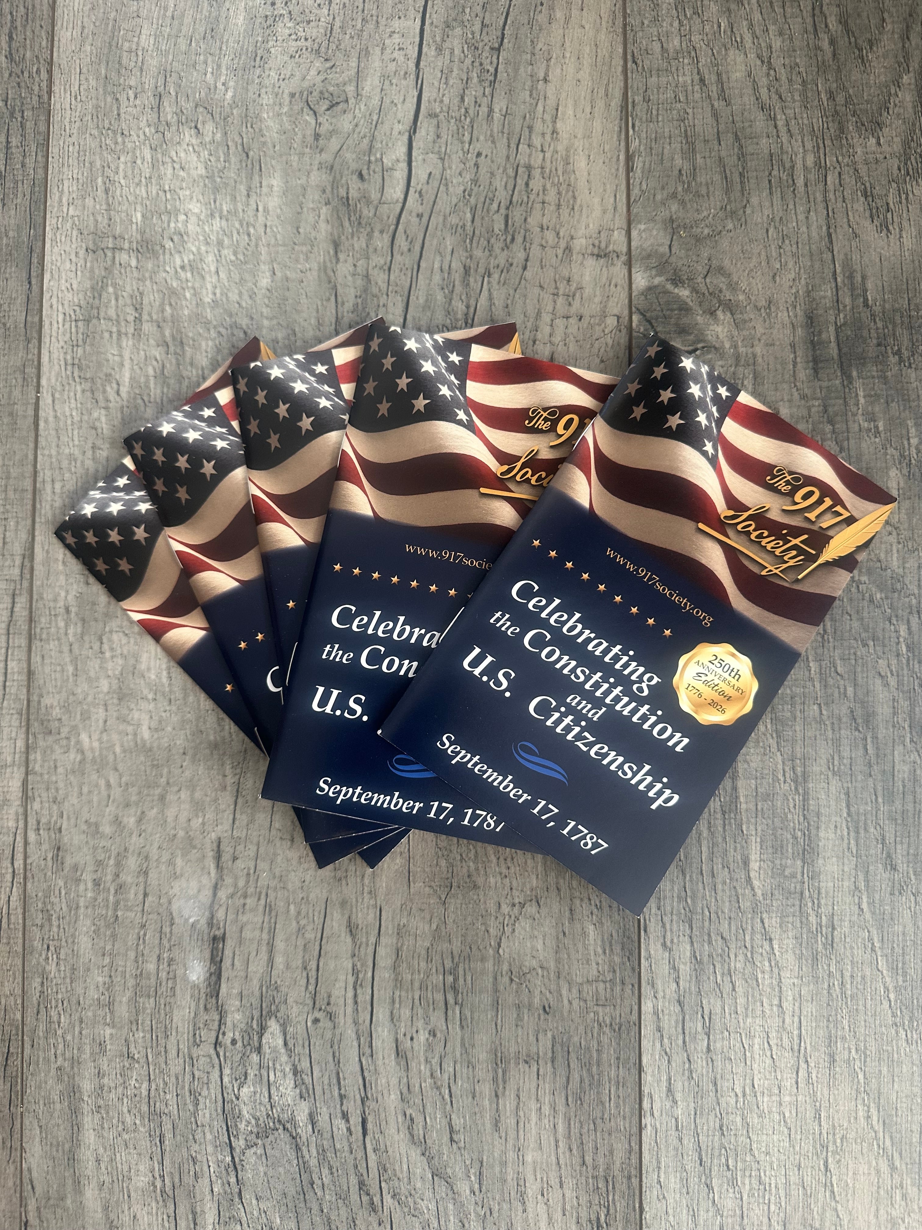 250th Anniversary Special Edition Pocket Constitution by The 917 Society